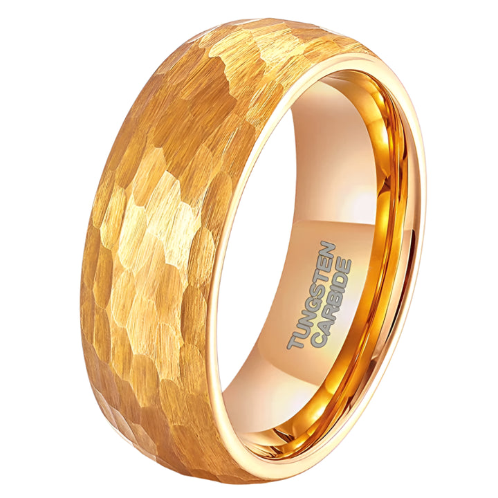 Gold Tungsten Carbide Ring
