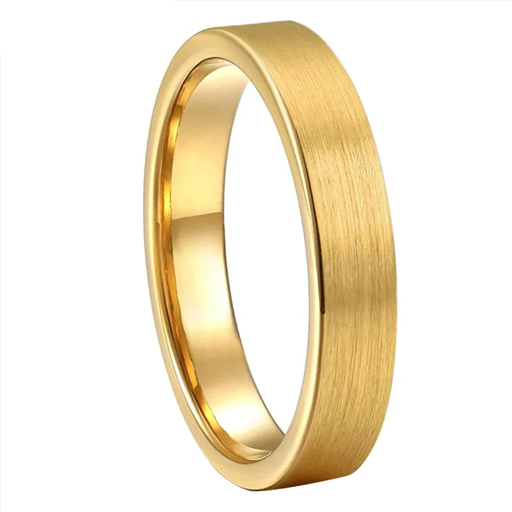 Gold Tungsten Ring for Women