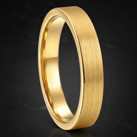Gold Tungsten Ring for Women