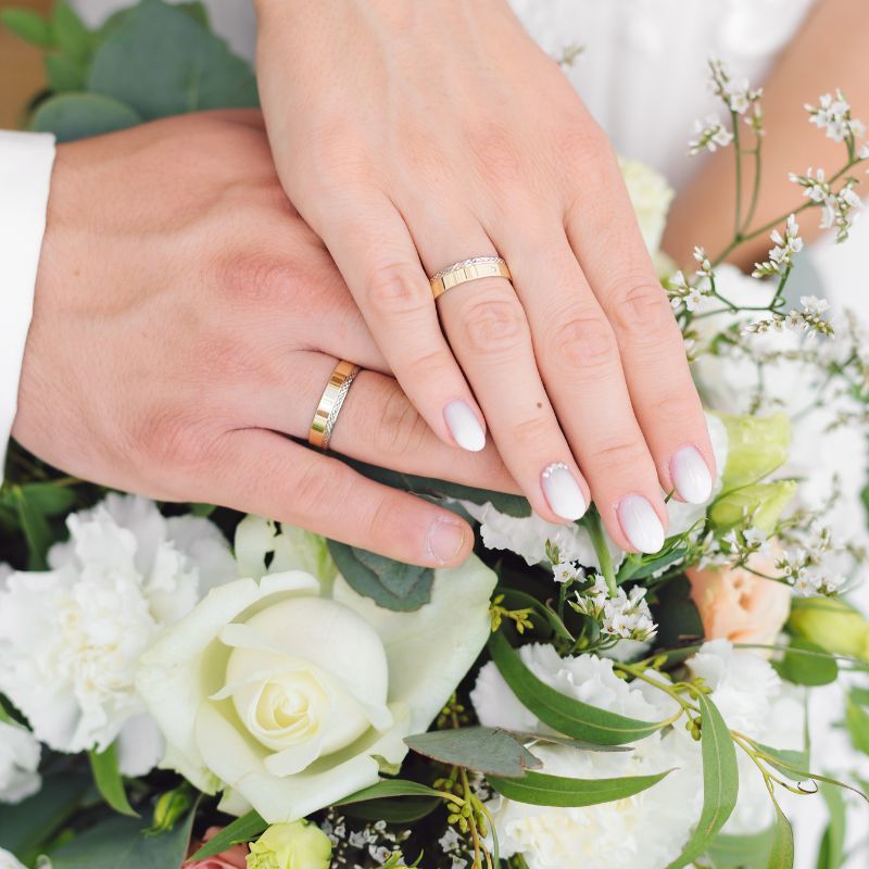 Gold Tungsten Wedding Ring