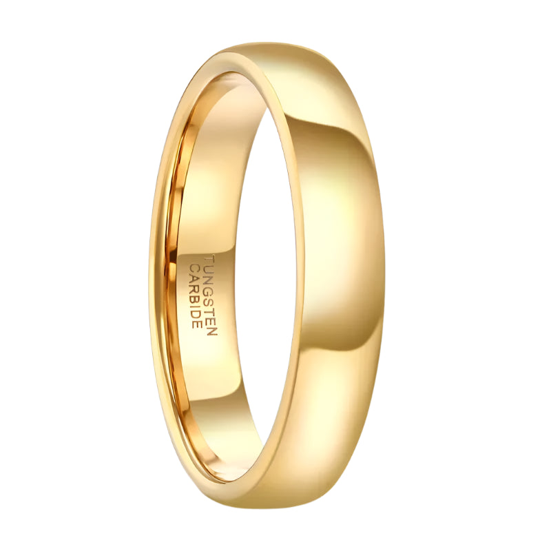 Tungsten Gold Wedding Ring