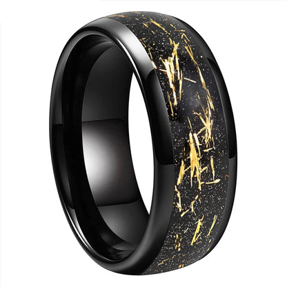 Golden Foil Tungsten Ring-Realtungsten Brand