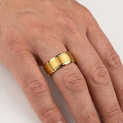 Golden Union Tungsten Ring