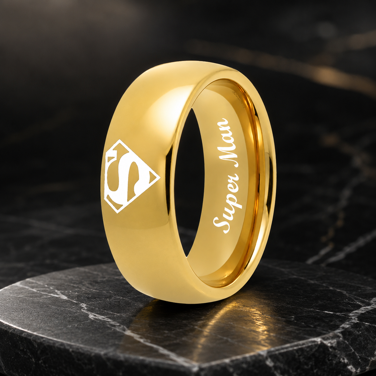 Super man Tungsten Ring