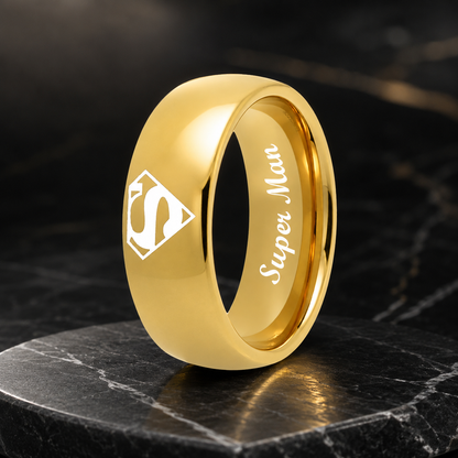 Super man Tungsten Ring