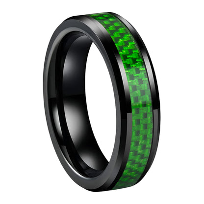 Green Tungsten Carbide Ring