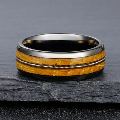 Gunmetal Tungsten Carbide Ring