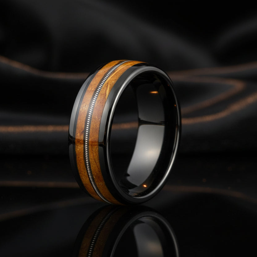 Gunmetal Tungsten Carbide Ring