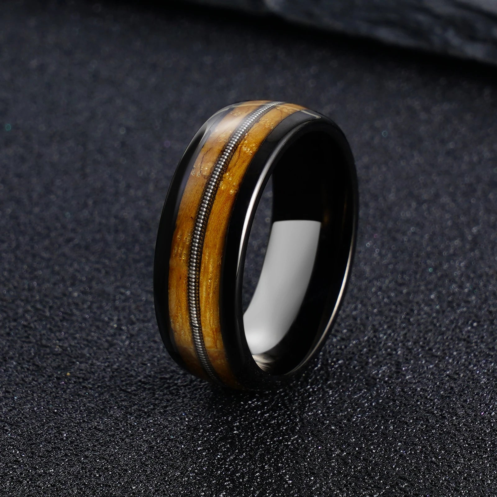 Gunmetal Tungsten Carbide Ring
