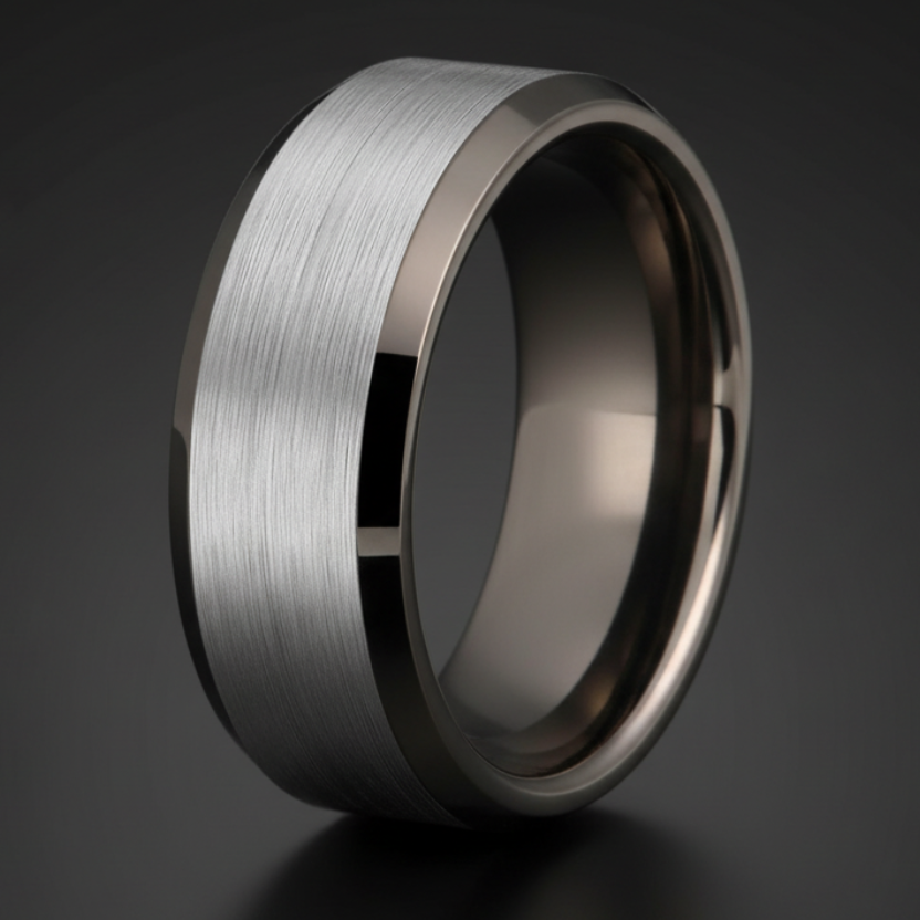 Gunmetal Tungsten Ring 