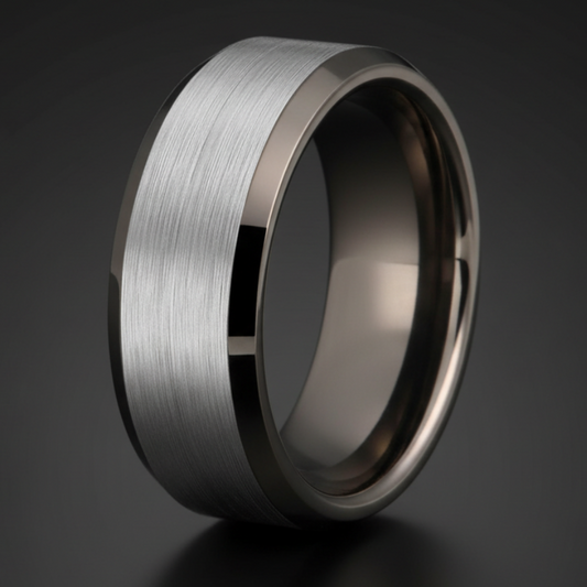 Gunmetal Tungsten Ring 