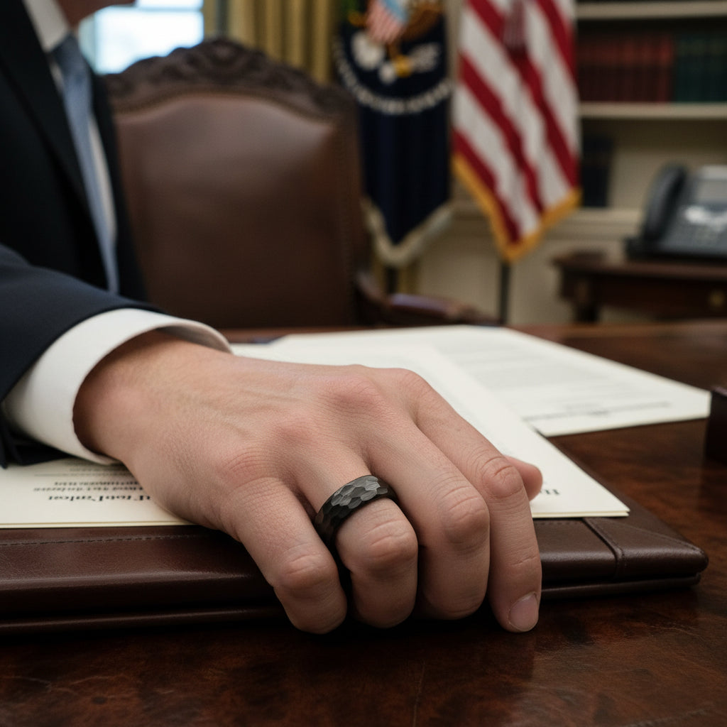 Hammered_Black_Tungsten_Ring