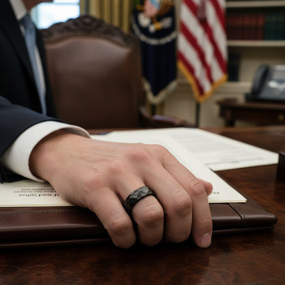 Hammered_Black_Tungsten_Ring