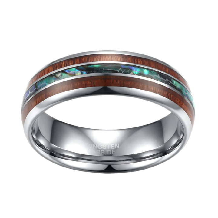 Hawaiian Koa Wood Tungsten Ring