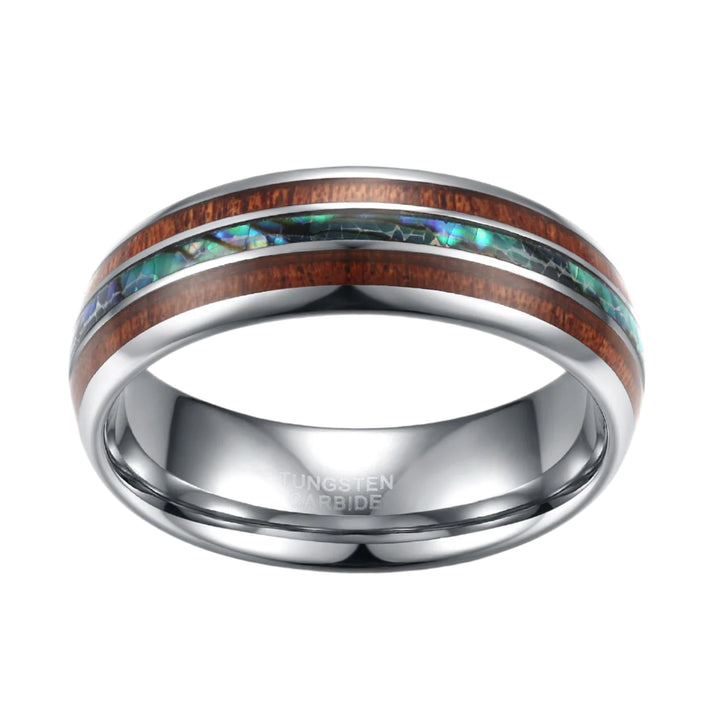 Hawaiian Koa Wood Tungsten Ring