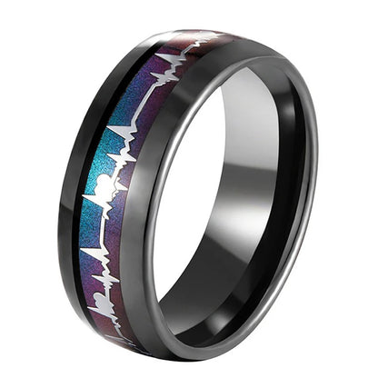 Heartbeat Tungsten Ring