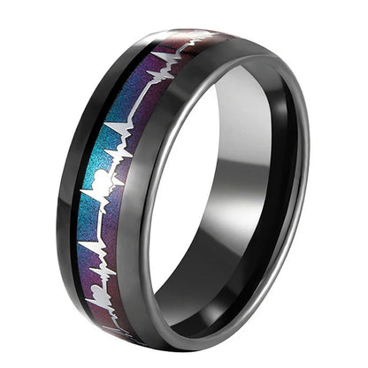 Heartbeat Tungsten Ring