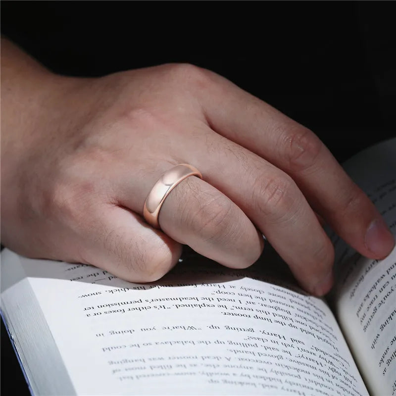Rose Gold Tungsten Wedding Ring