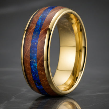 Inlaid_Blue_Opal_Wood_Tungsten_Ring