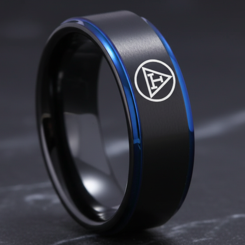 Jewelry Royal Mason Logo Tungsten Ring