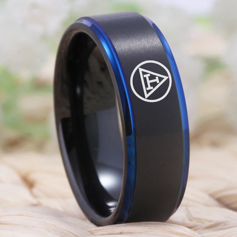 Jewelry Royal Mason Logo Tungsten Ring