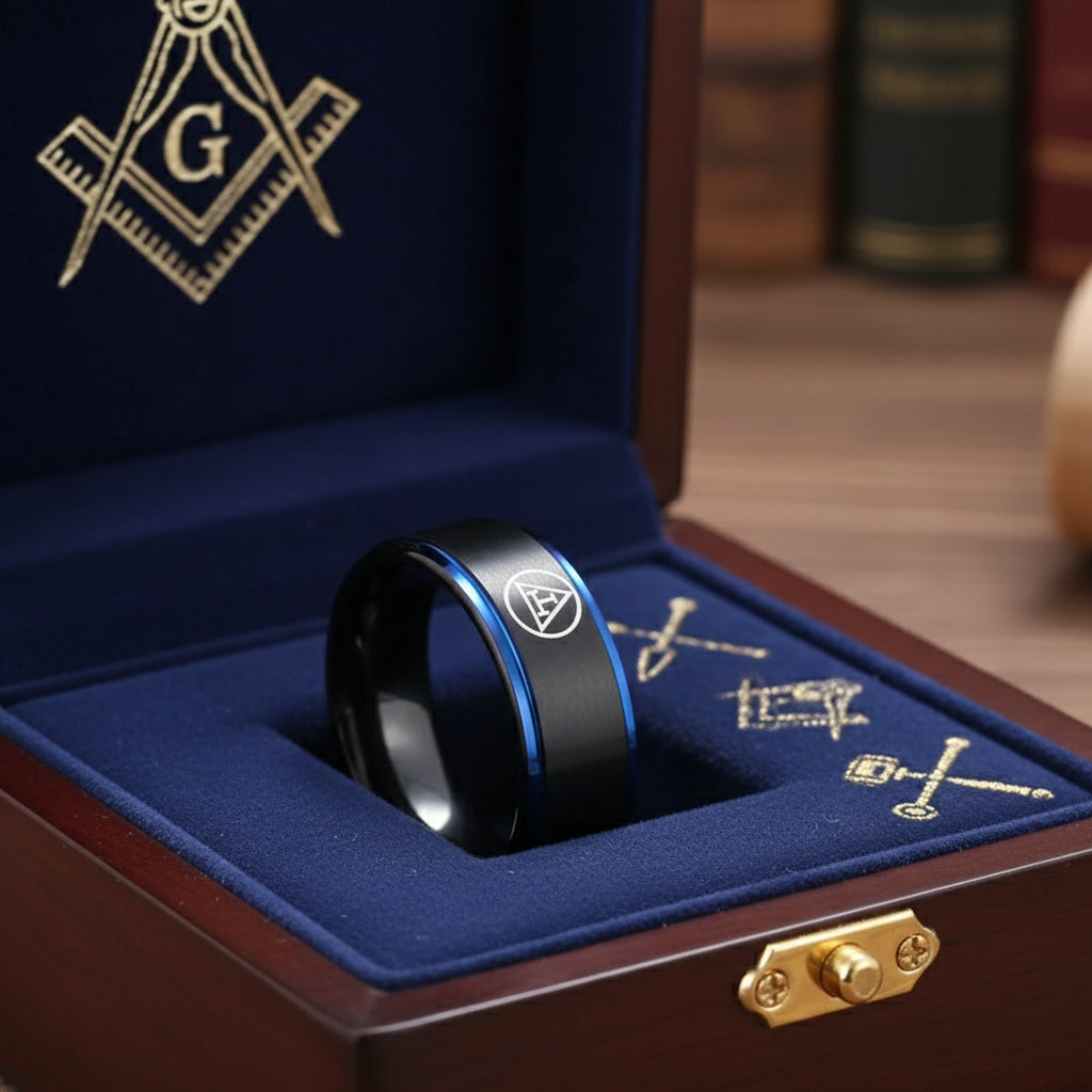 Jewelry Royal Mason Logo Tungsten Ring