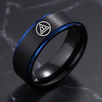 Jewelry Royal Mason Logo Tungsten Ring