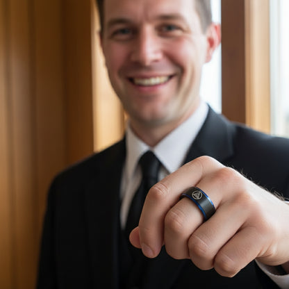 Jewelry Royal Mason Logo Tungsten Ring