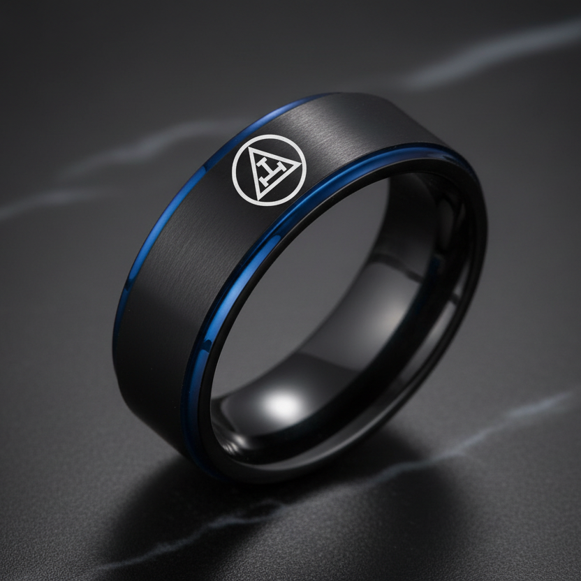 Jewelry Royal Mason Logo Tungsten Ring