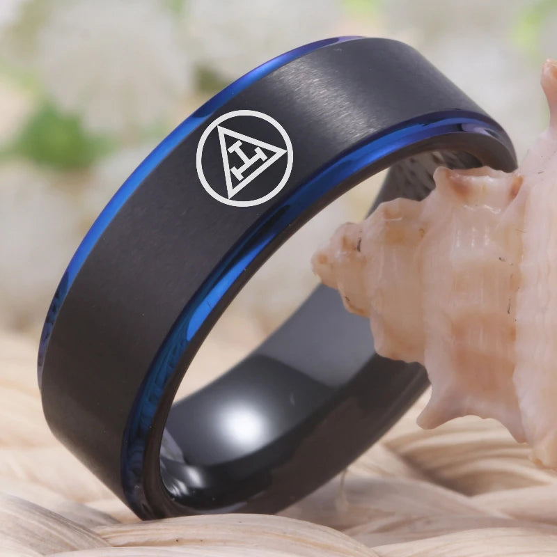 Jewelry Royal Mason Logo Tungsten Ring