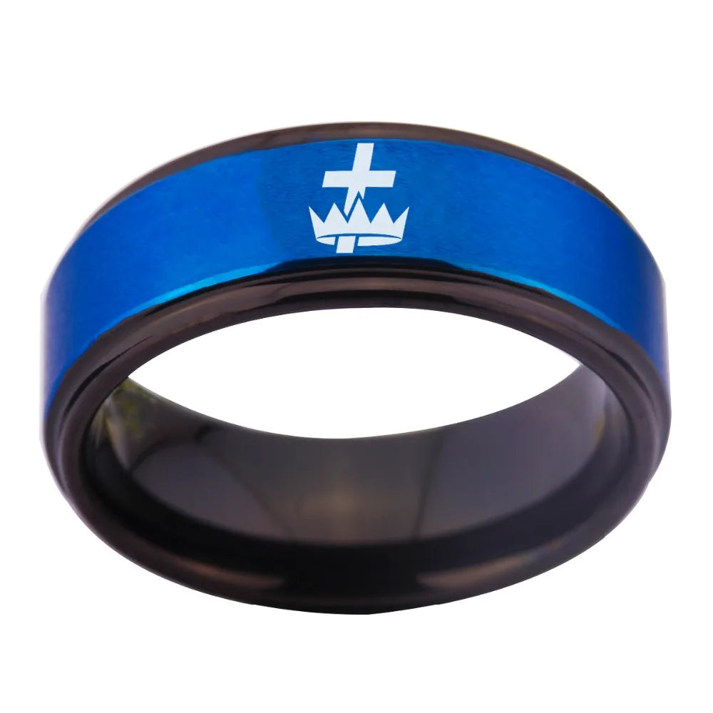 Knights Templar Tungsten ring