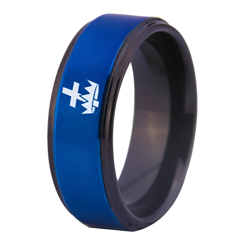 Knights Templar Tungsten ring