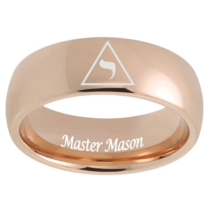 Laser-Engraved 14° Master Mason Tungsten Ring