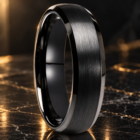 Black Tungsten Carbide Ring