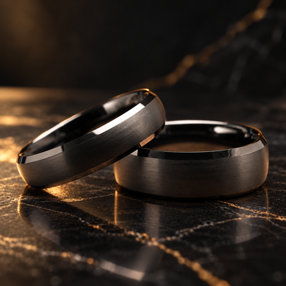 Black Tungsten Carbide Ring