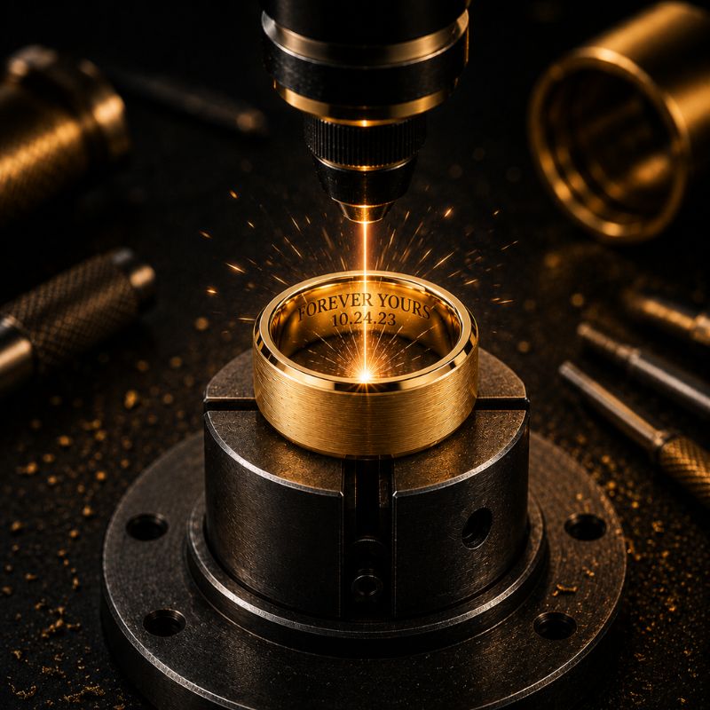 Engravable Tungsten Rings