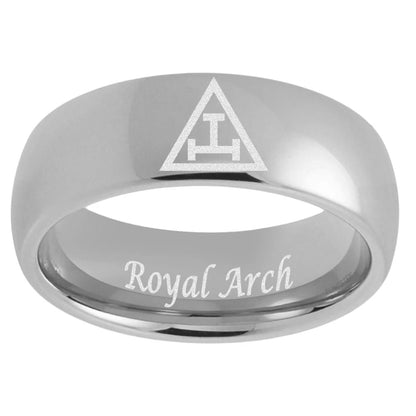 Masonic Royal Arch Tungsten Wedding Band