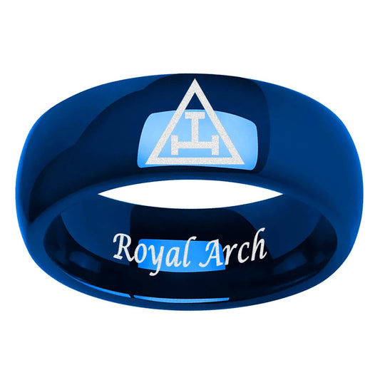 Masonic Royal Arch Tungsten Wedding Band