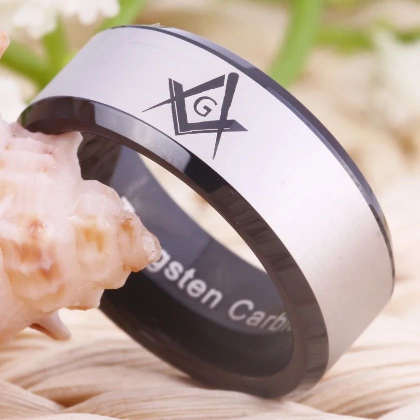 Master Freemason Tungsten ring