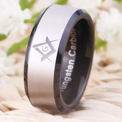 Master Freemason Tungsten ring
