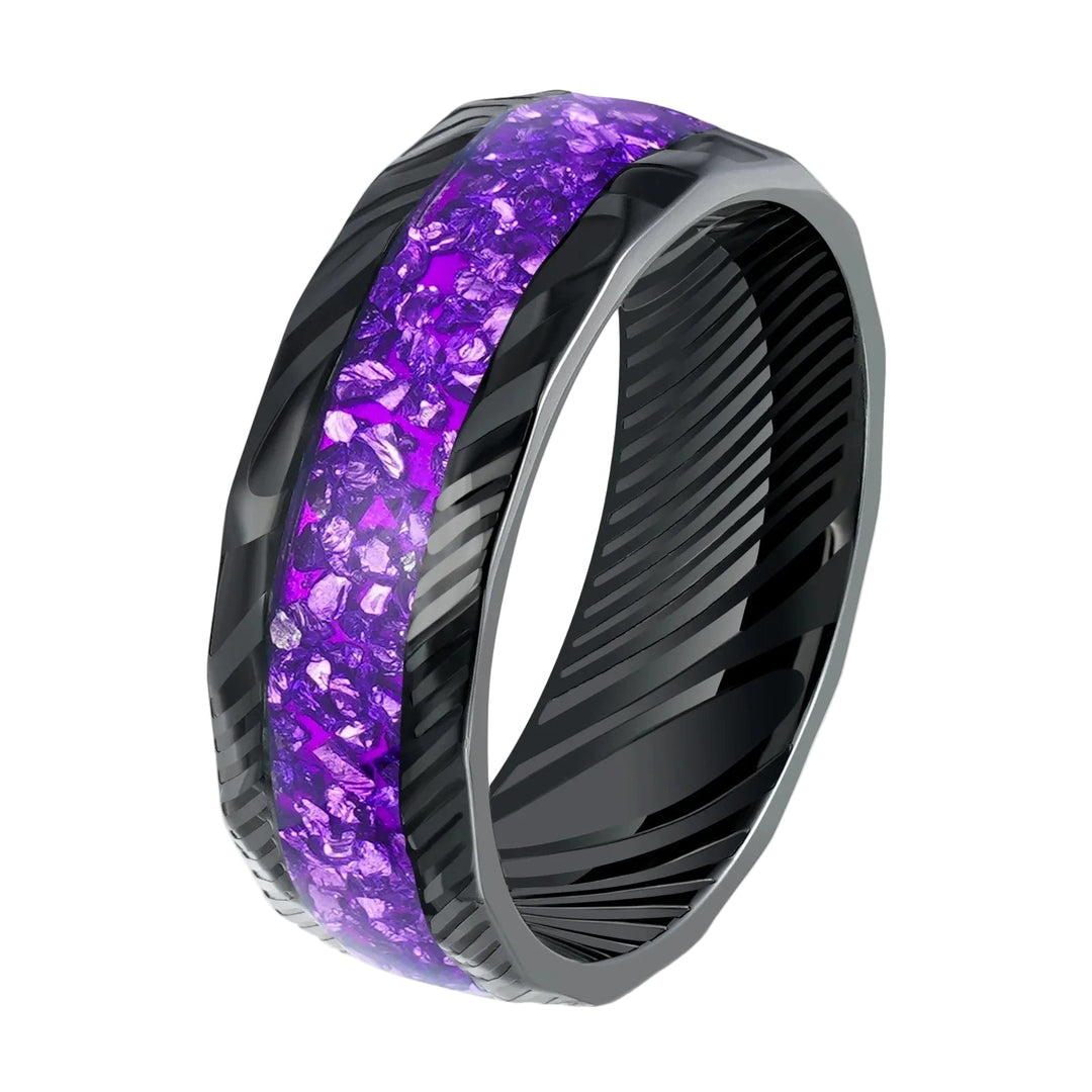Men aquatic plant damascus ring