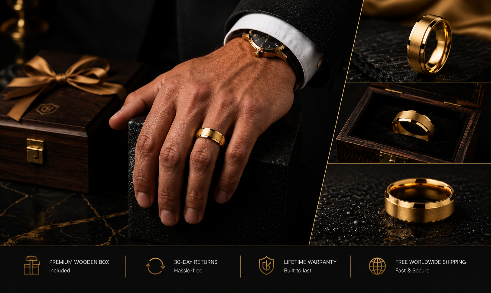 Men Tungsten wedding bands | RealTungsten