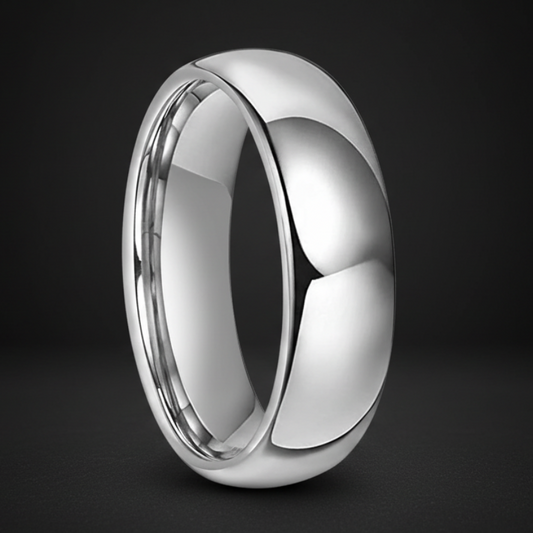 7mm Polished Tungsten Wedding Band
