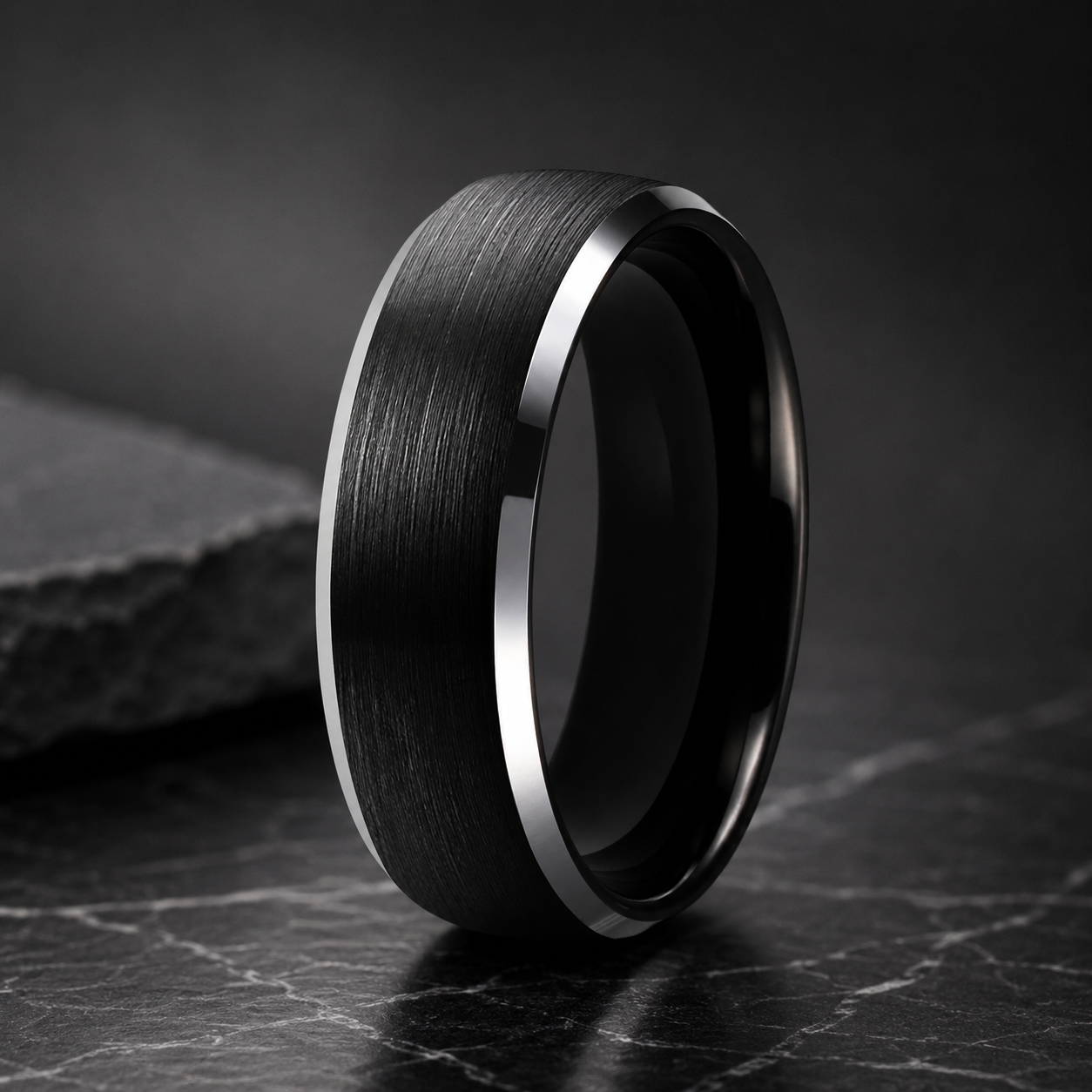 Mens 6MM Tungsten Comfort Fit Ring