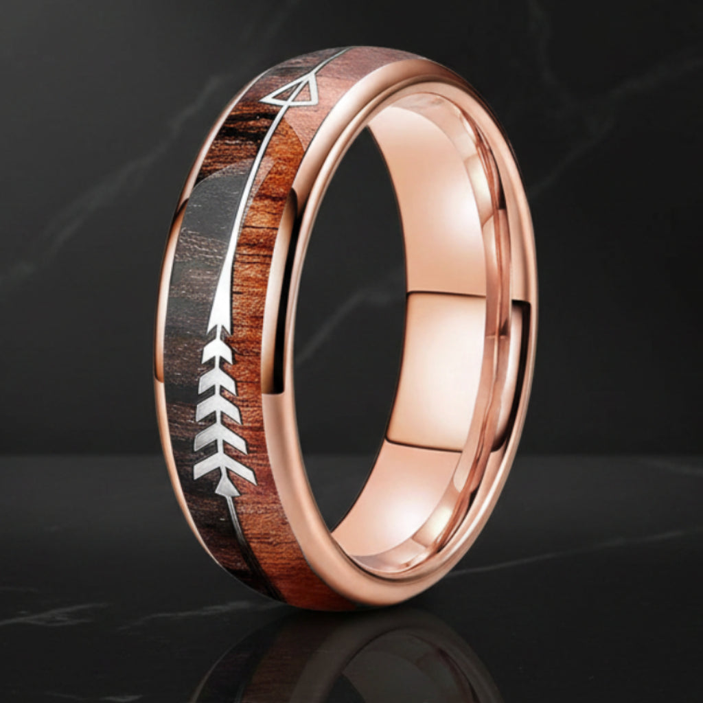 Mens Tungsten Wood Ring