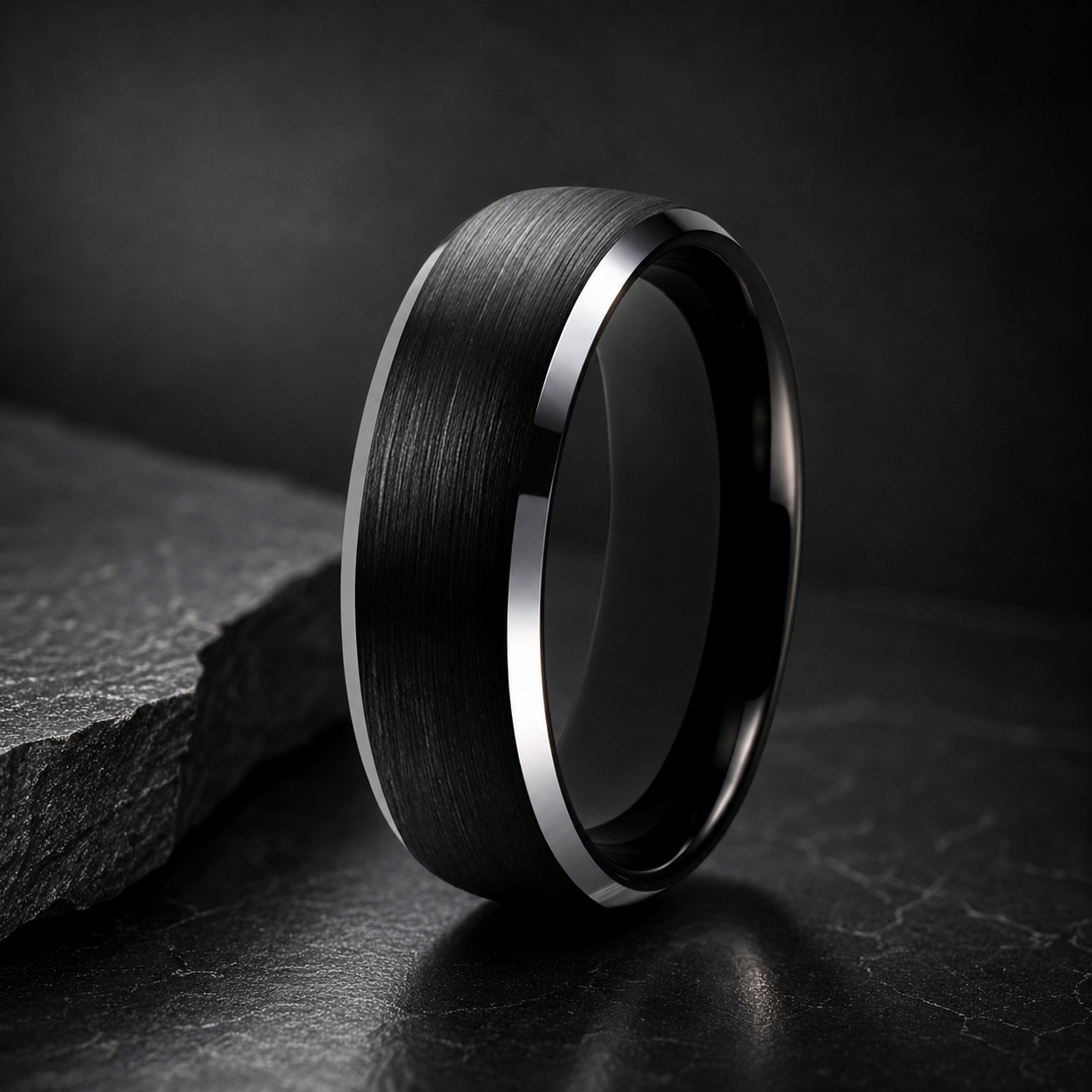 Mens 6MM Tungsten Comfort Fit Ring