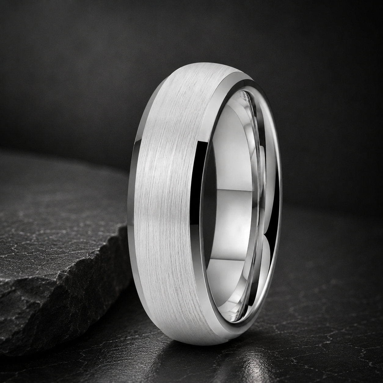 Mens 6MM Tungsten Comfort Fit Ring