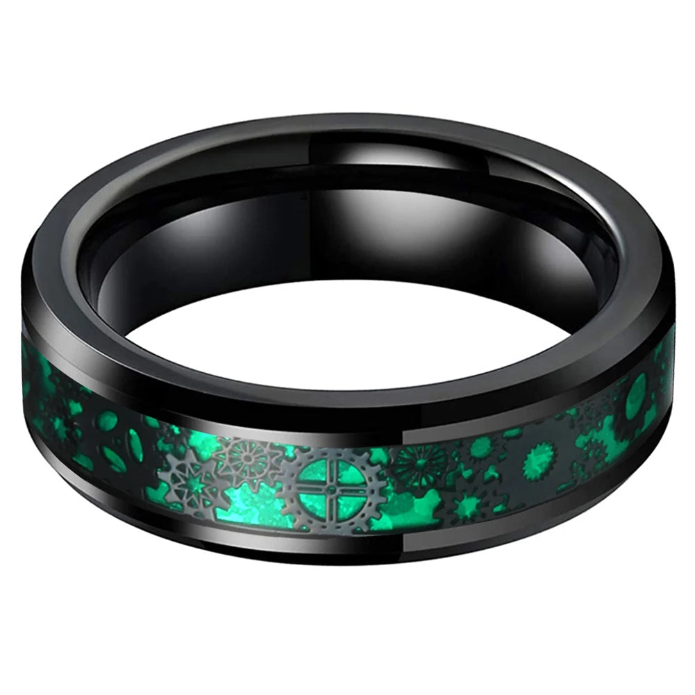 Mens 6mm Tungsten Comfort Fit Ring