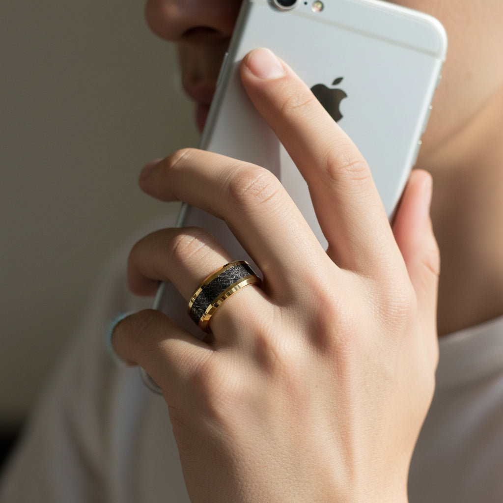 Mens_Tungsten_Meteorite_Wedding_Band