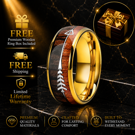 Mens Tungsten Wood Ring